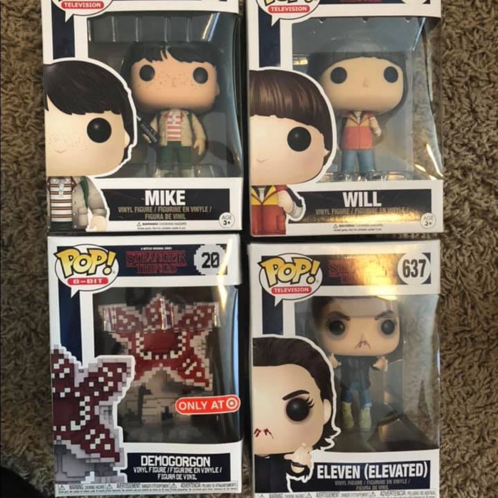 Stranger Things Funko Set of 4